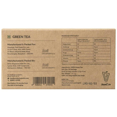 Chai Point Classic Green Tea Bags - Vamzn#