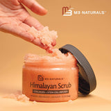 Charcoal Scrub Face Foot & Body Exfoliator Infused with Collagen and Stem Cell Natural Exfoliating Salt Body Scrub for Toning Skin Cellulite Skin Care Body by M3 Naturals - Vamzn#