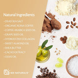 Charcoal Scrub Face Foot & Body Exfoliator Infused with Collagen and Stem Cell Natural Exfoliating Salt Body Scrub for Toning Skin Cellulite Skin Care Body by M3 Naturals - Vamzn#