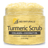 Charcoal Scrub Face Foot & Body Exfoliator Infused with Collagen and Stem Cell Natural Exfoliating Salt Body Scrub for Toning Skin Cellulite Skin Care Body by M3 Naturals - Vamzn#