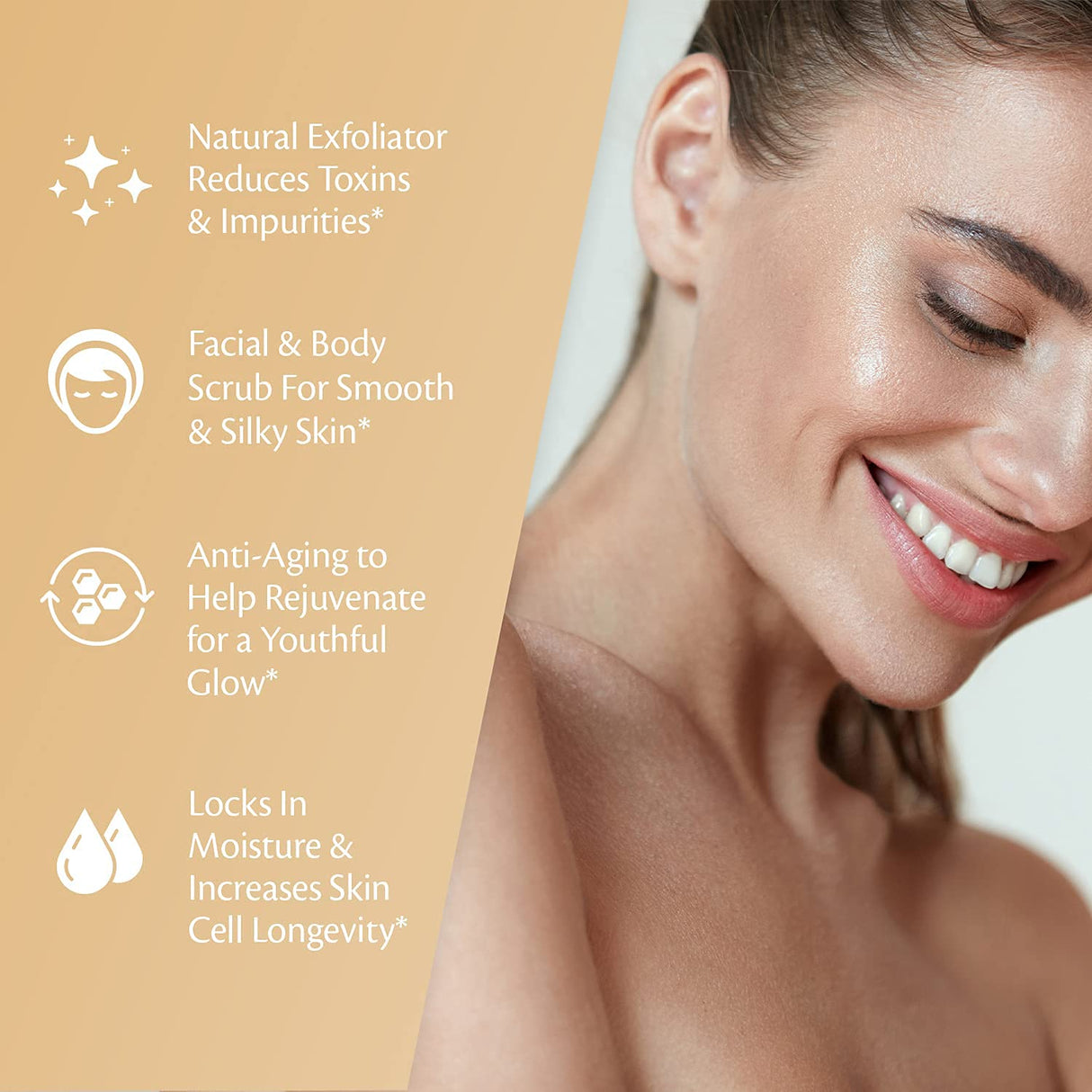 Charcoal Scrub Face Foot & Body Exfoliator Infused with Collagen and Stem Cell Natural Exfoliating Salt Body Scrub for Toning Skin Cellulite Skin Care Body by M3 Naturals - Vamzn#