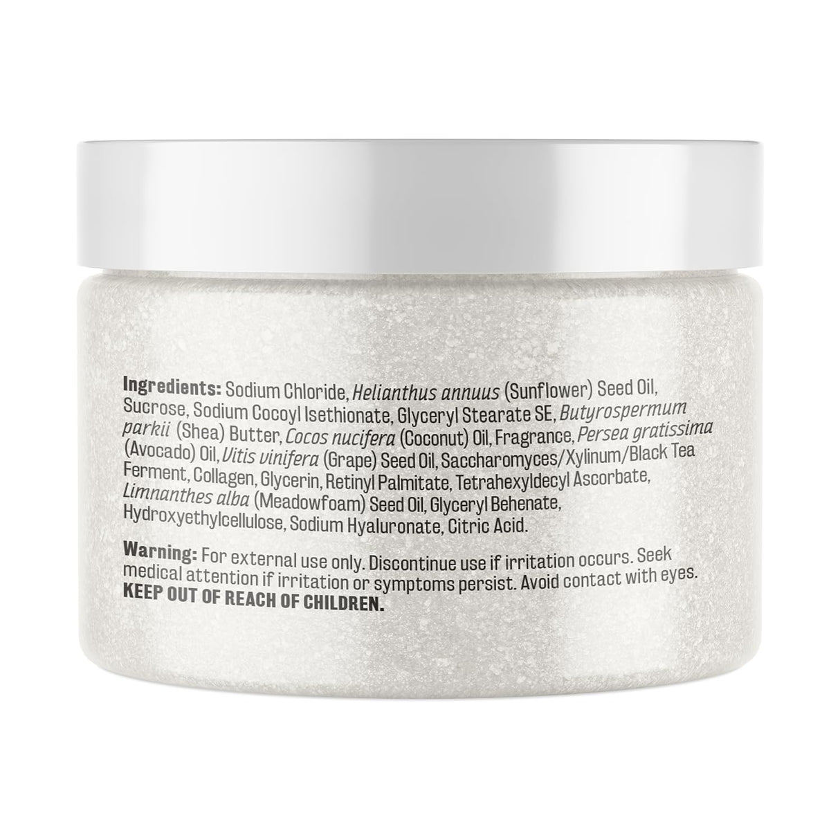 Charcoal Scrub Face Foot & Body Exfoliator Infused with Collagen and Stem Cell Natural Exfoliating Salt Body Scrub for Toning Skin Cellulite Skin Care Body by M3 Naturals - Vamzn#