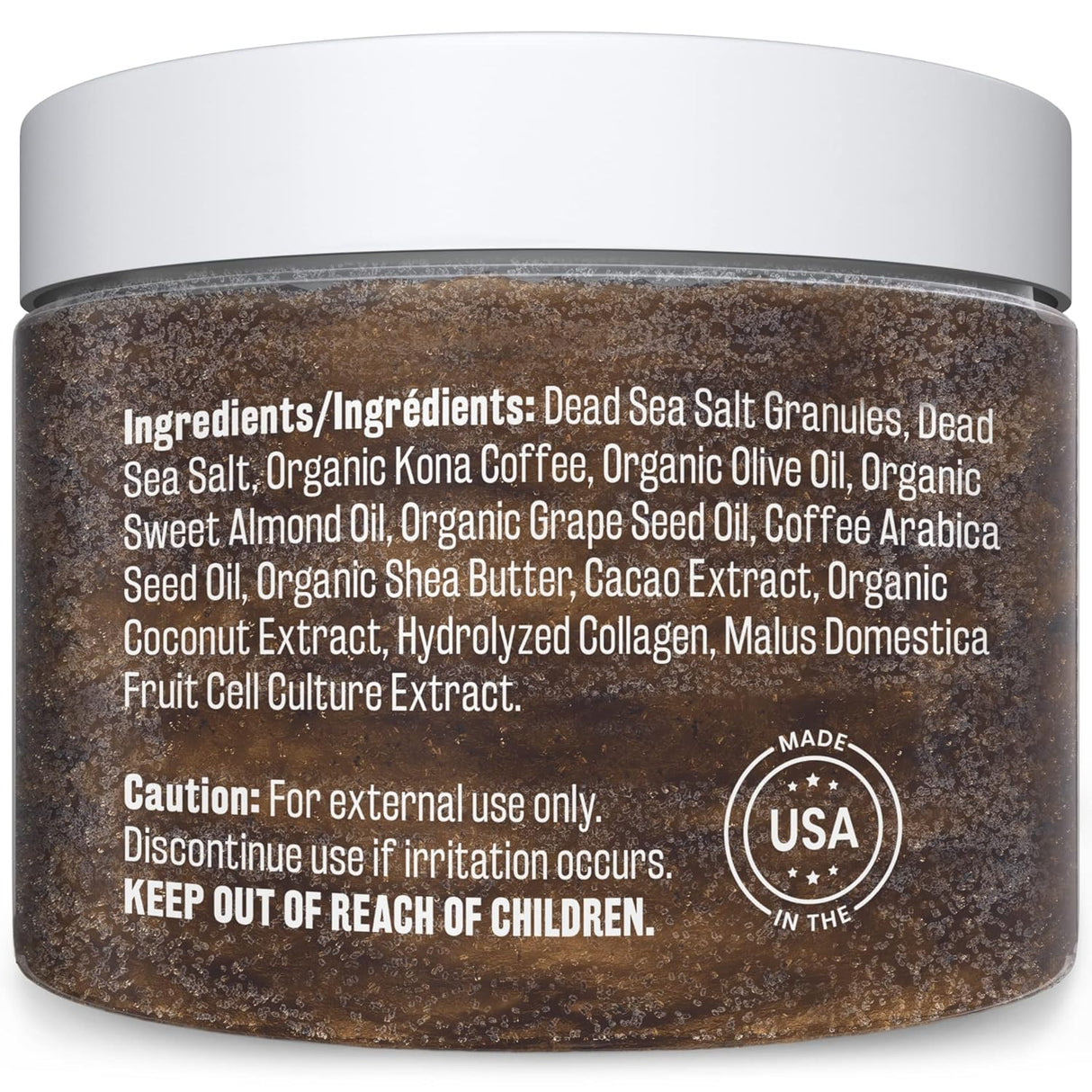 Charcoal Scrub Face Foot & Body Exfoliator Infused with Collagen and Stem Cell Natural Exfoliating Salt Body Scrub for Toning Skin Cellulite Skin Care Body by M3 Naturals - Vamzn#