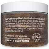 Charcoal Scrub Face Foot & Body Exfoliator Infused with Collagen and Stem Cell Natural Exfoliating Salt Body Scrub for Toning Skin Cellulite Skin Care Body by M3 Naturals - Vamzn#