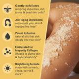 Charcoal Scrub Face Foot & Body Exfoliator Infused with Collagen and Stem Cell Natural Exfoliating Salt Body Scrub for Toning Skin Cellulite Skin Care Body by M3 Naturals - Vamzn#