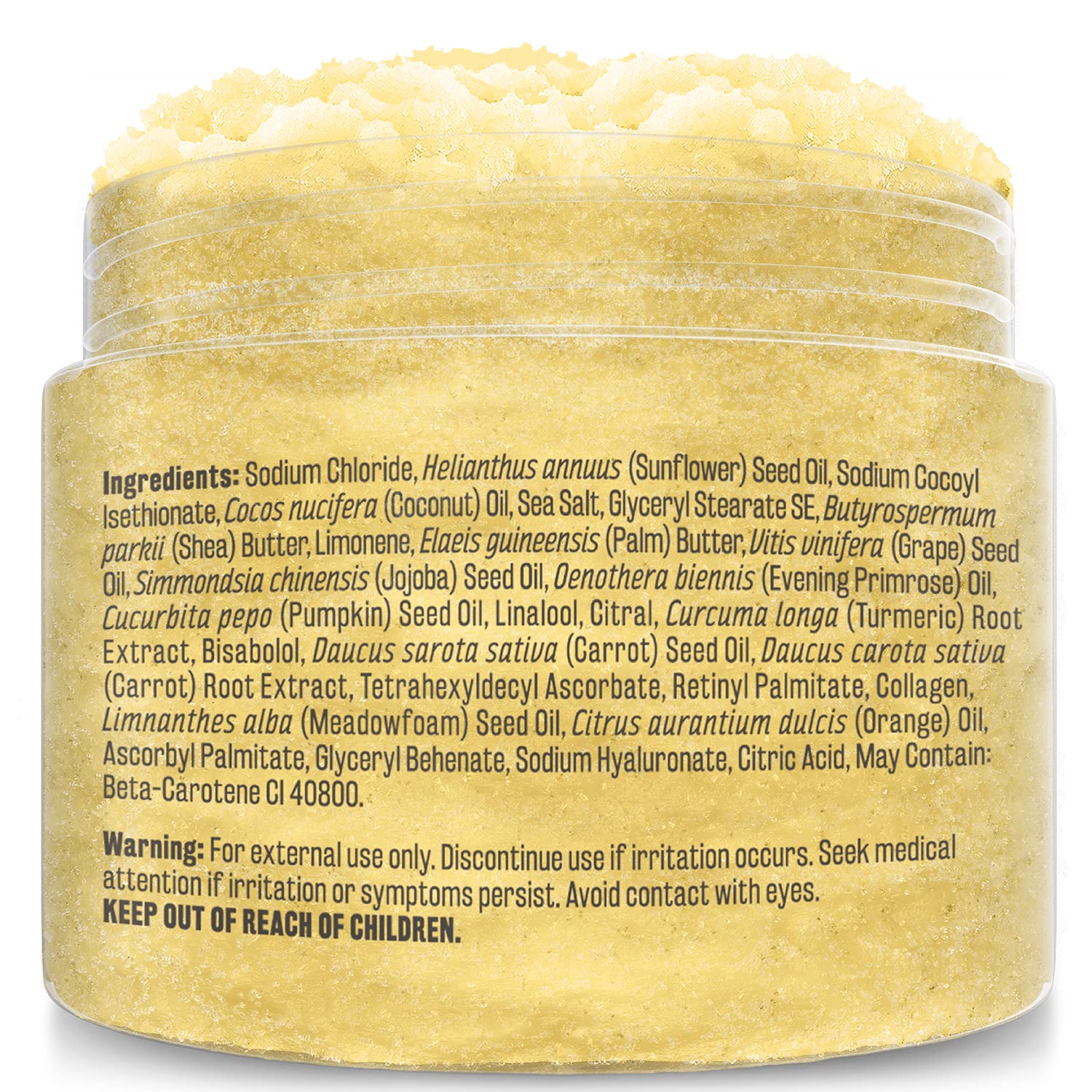 Charcoal Scrub Face Foot & Body Exfoliator Infused with Collagen and Stem Cell Natural Exfoliating Salt Body Scrub for Toning Skin Cellulite Skin Care Body by M3 Naturals - Vamzn#