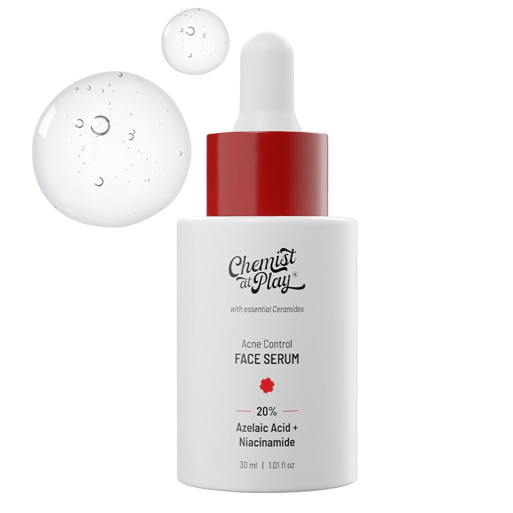 Chemist At Play Acne Control Face Serum for Reduces Acne Scars, Controls Breakouts & Oil Production - Vamzn#