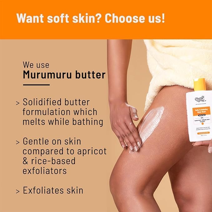 Chemist at Play Exfoliating Body Scrub For Removing Tan & Dead Skin Cells | Rough & Bumpy Skin, Tanned & Pigmented Skin | For Smooth, Soft & Bright Skin | Natural AHAs | Coffee | For Men & Women | 75g - Vamzn#