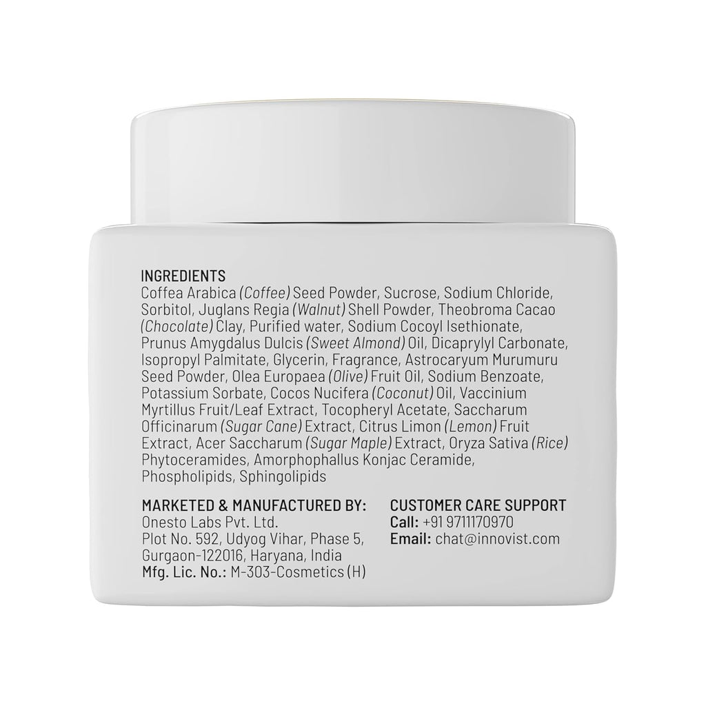 Chemist at Play Exfoliating Body Scrub For Removing Tan & Dead Skin Cells | Rough & Bumpy Skin, Tanned & Pigmented Skin | For Smooth, Soft & Bright Skin | Natural AHAs | Coffee | For Men & Women | 75g - Vamzn#