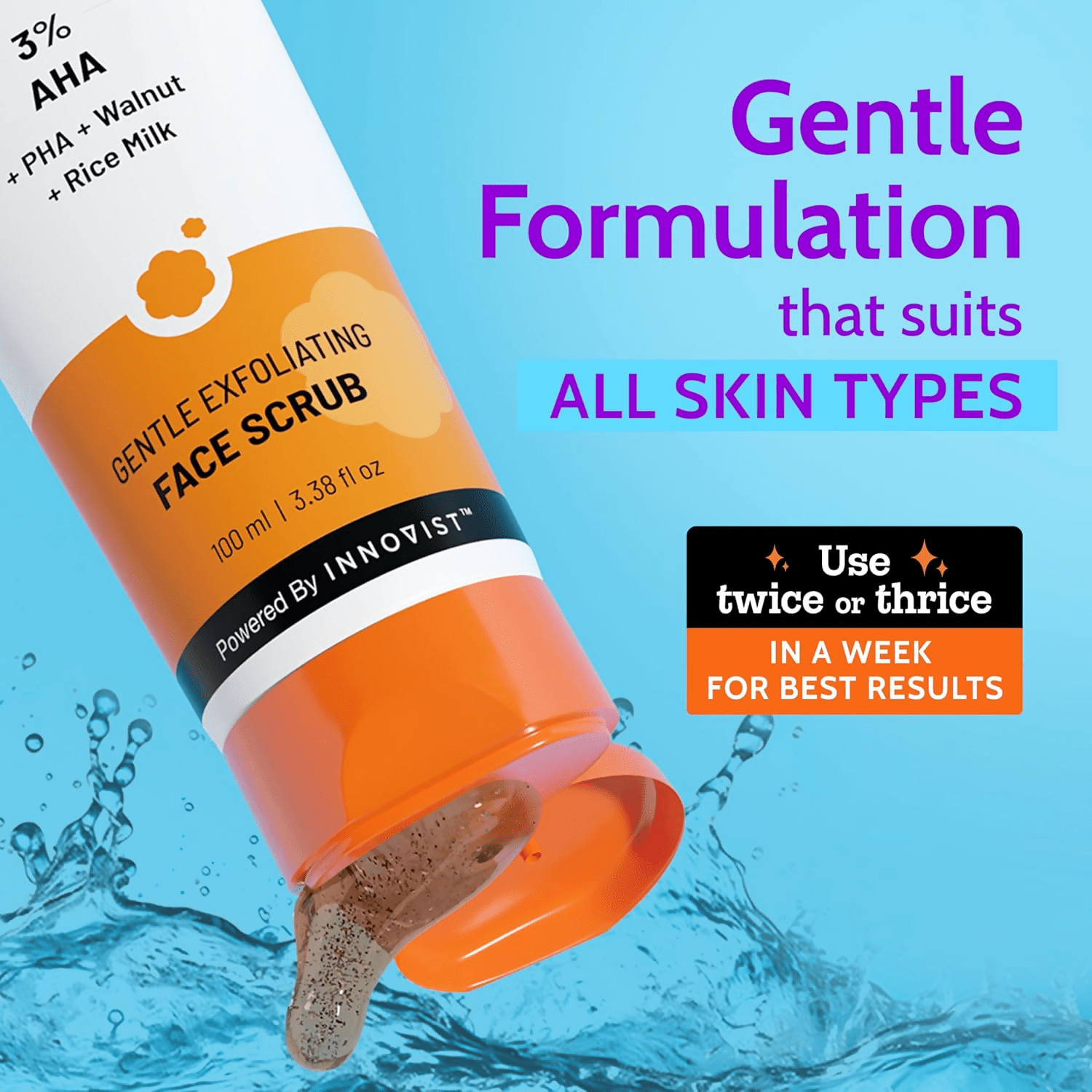 Chemist At Play Gentle Exfoliating Face Scrub With Mandelic Acid & Walnuts - Vamzn#