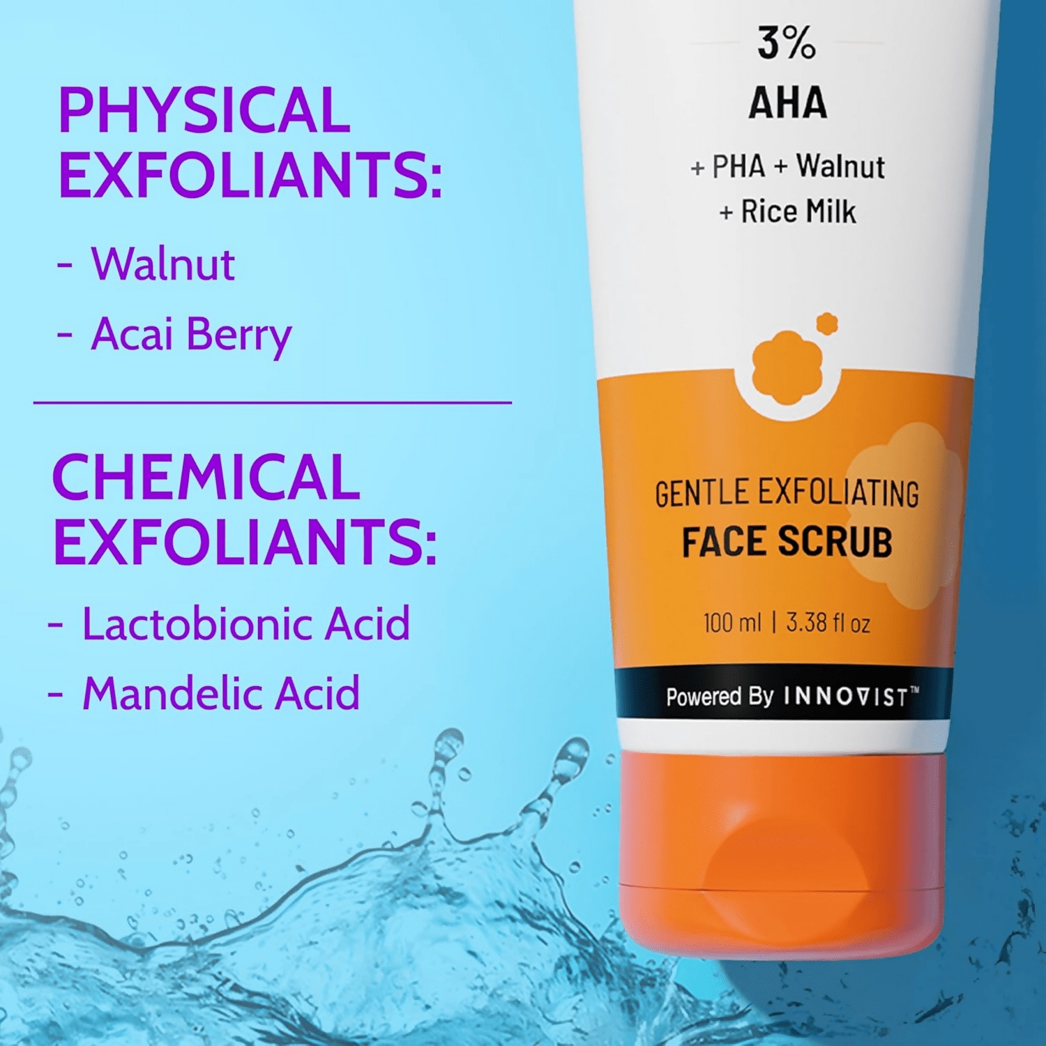 Chemist At Play Gentle Exfoliating Face Scrub With Mandelic Acid & Walnuts - Vamzn#