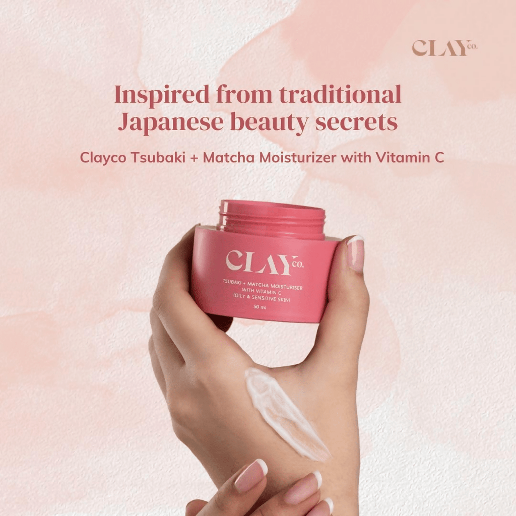 Clayco Tsubaki + Matcha Face Moisturizer With Vitamin C For Oily & Sensitive Skin Face Cream - Vamzn#