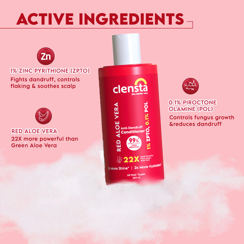 Clensta Red Aloe Vera Anti - Dandruff Conditioner - Vamzn#