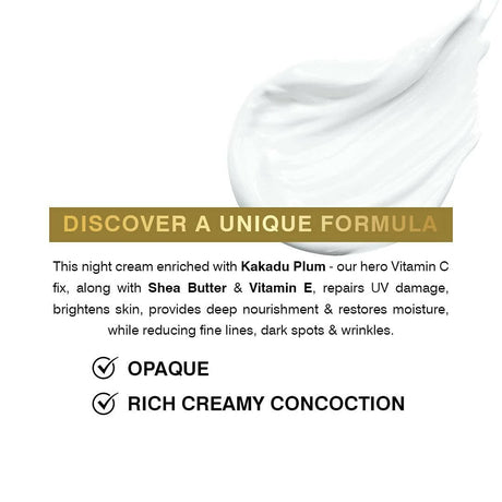 Coccoon Repairing Night Cream With Vitamin C Kakadu Plum and Shea Butter - Vamzn#