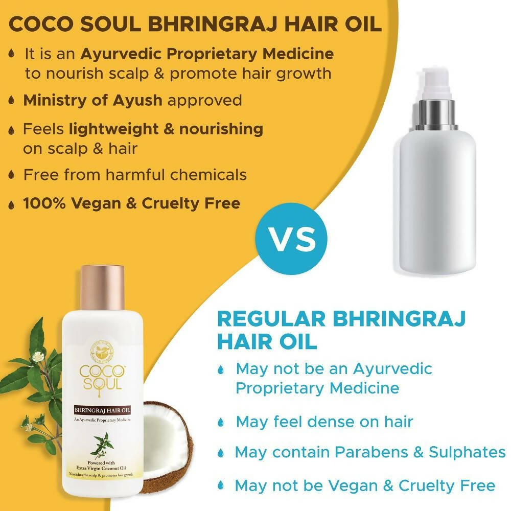 Coco Soul Bhringraj Hair Oil - Vamzn#
