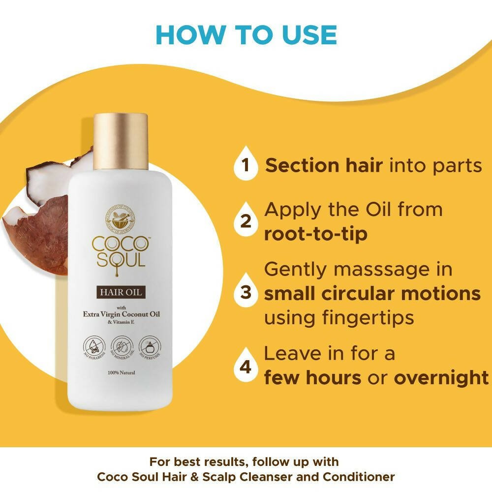 Coco Soul Extra Virgin Coconut Hair Oil - Vamzn#