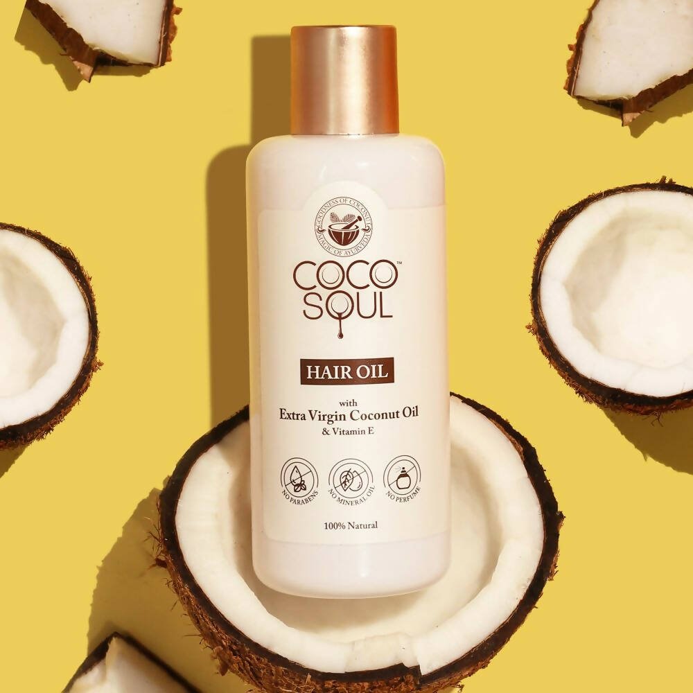 Coco Soul Extra Virgin Coconut Hair Oil - Vamzn#