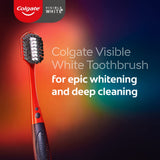 Colgate Visible White O2 Manual Toothbrush - 2 Pcs, Ultra Soft Toothbrush for Adults, Helps prevent Bad Breath, Cavities, Enamel & Gum Problems. - Vamzn#