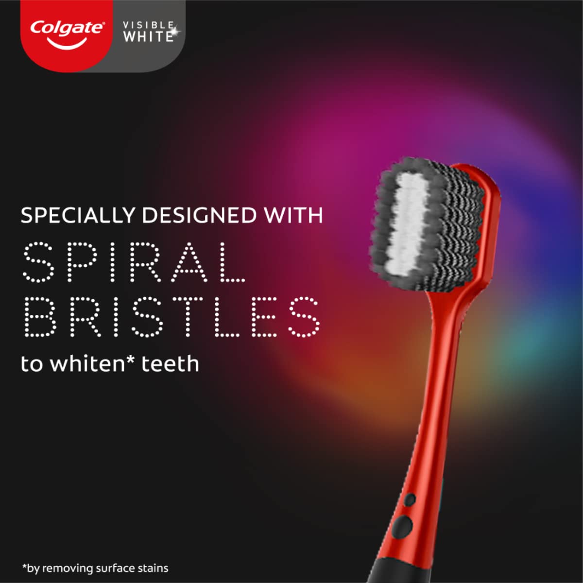 Colgate Visible White O2 Manual Toothbrush - 2 Pcs, Ultra Soft Toothbrush for Adults, Helps prevent Bad Breath, Cavities, Enamel & Gum Problems. - Vamzn#