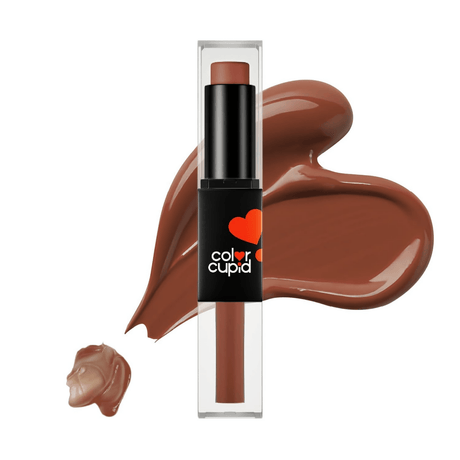 Color Cupid 2 in 1 Tinted Lip Balm + Liquid Lipstick - Mocha & Mingle - Vamzn#