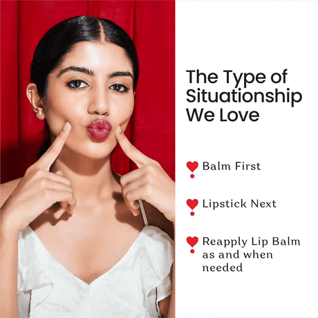 Color Cupid 2 in 1 Tinted Lip Balm + Liquid Lipstick - Red & Reign - Vamzn#