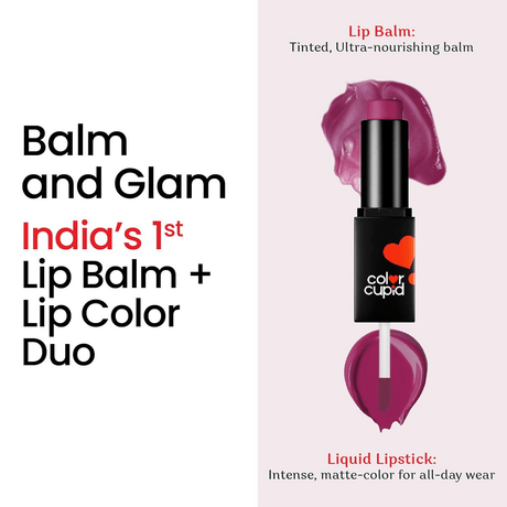 Color Cupid 2 in 1 Tinted Lip Balm + Liquid Lipstick - Wine & Dine - Vamzn#