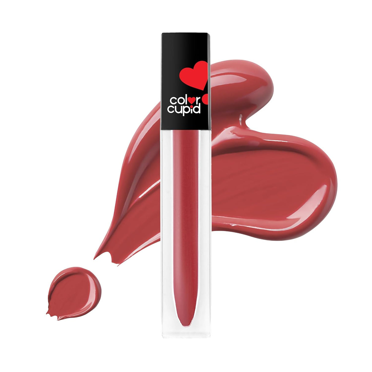 Color Cupid Matte Intense Color 18 - Hour Stay Liquid Lipstick | Infused with Hyaluronic Acid & Ceramide | Transfer Proof & Kiss Proof| Forever Love - Sweetheart Mocha | 1.5 ml - Vamzn#