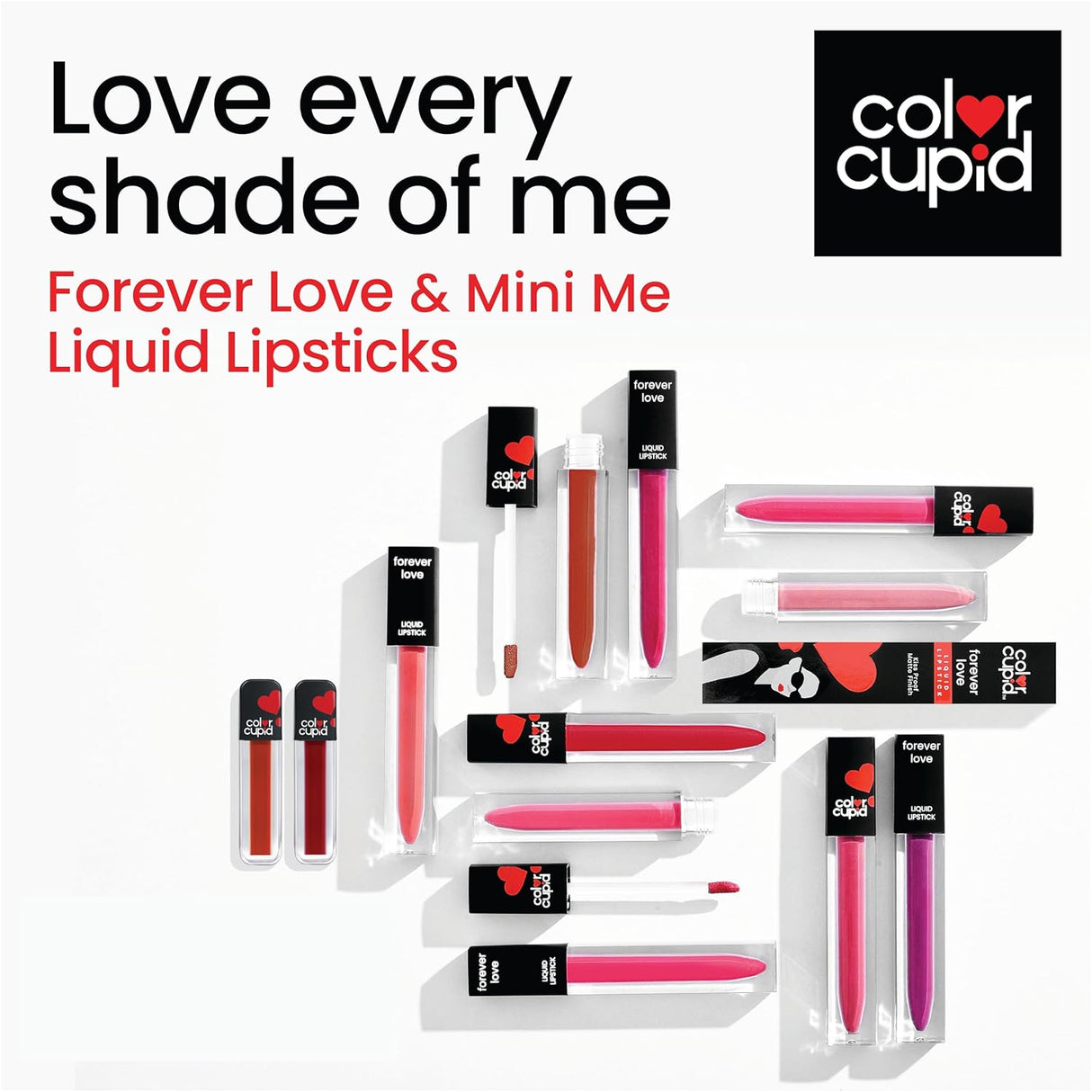 Color Cupid Matte Intense Color 18 - Hour Stay Liquid Lipstick | Infused with Hyaluronic Acid & Ceramide | Transfer Proof & Kiss Proof| Forever Love - Sweetheart Mocha | 1.5 ml - Vamzn#