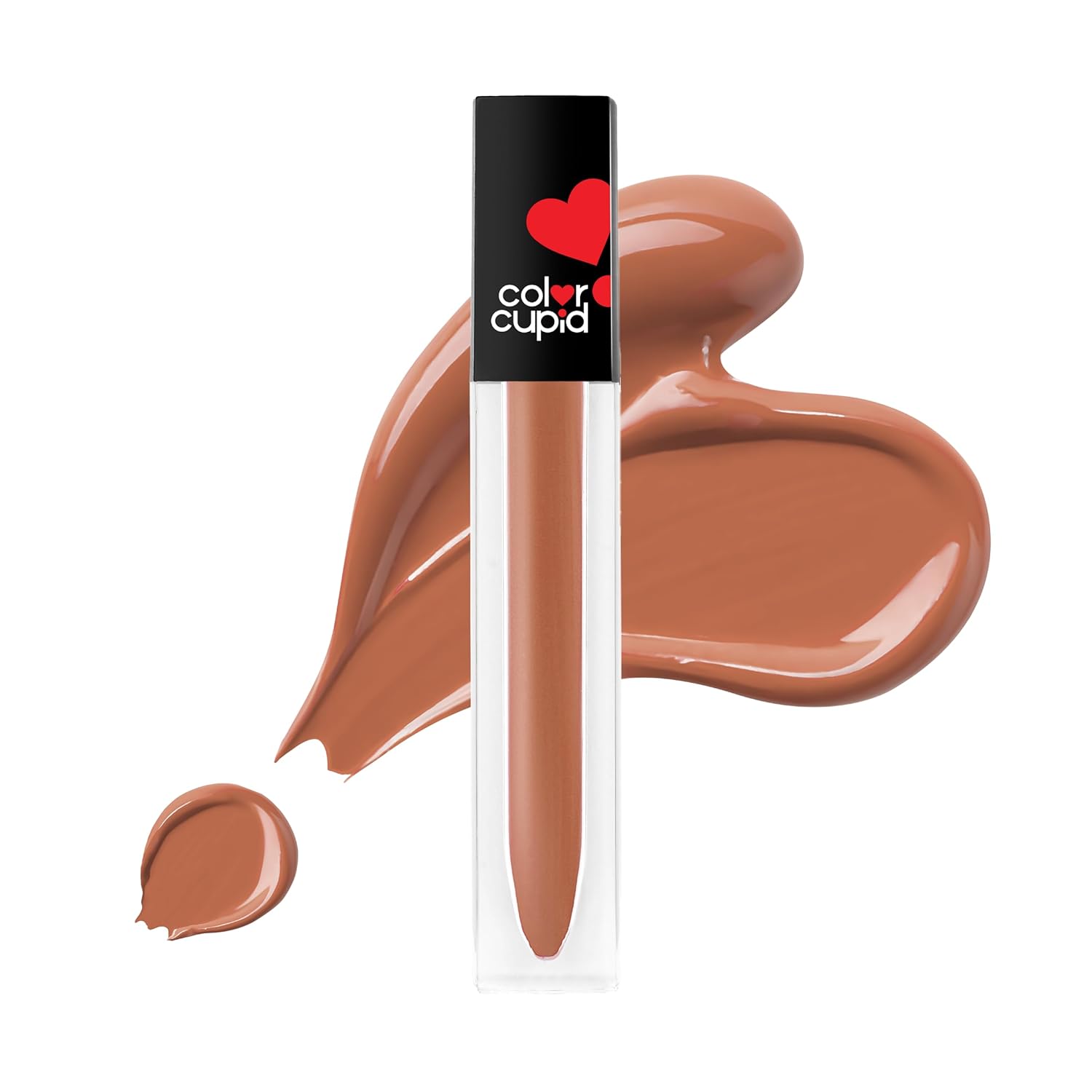Color Cupid Matte Intense Color 18 - Hour Stay Liquid Lipstick | Infused with Hyaluronic Acid & Ceramide | Transfer Proof & Kiss Proof| Forever Love - Sweetheart Mocha | 1.5 ml - Vamzn#