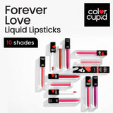 Color Cupid Matte Intense Color 18 - Hour Stay Liquid Lipstick | Infused with Hyaluronic Acid & Ceramide | Transfer Proof & Kiss Proof| Forever Love - Sweetheart Mocha | 1.5 ml - Vamzn#