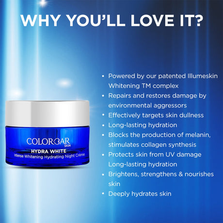 Colorbar Hydra White Intense Whitening Night Cream - Vamzn#