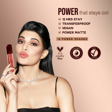 Colorbar Powerkiss Vegan Matte Lipcolor - Handcuff - Vamzn#