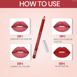 Colors Queen Lip Liner Pencil | Non Transfer Lip Liner for Professional Makeup | Lip Liner Pencil Waterproof (L - 01, Warm Red) - Vamzn#