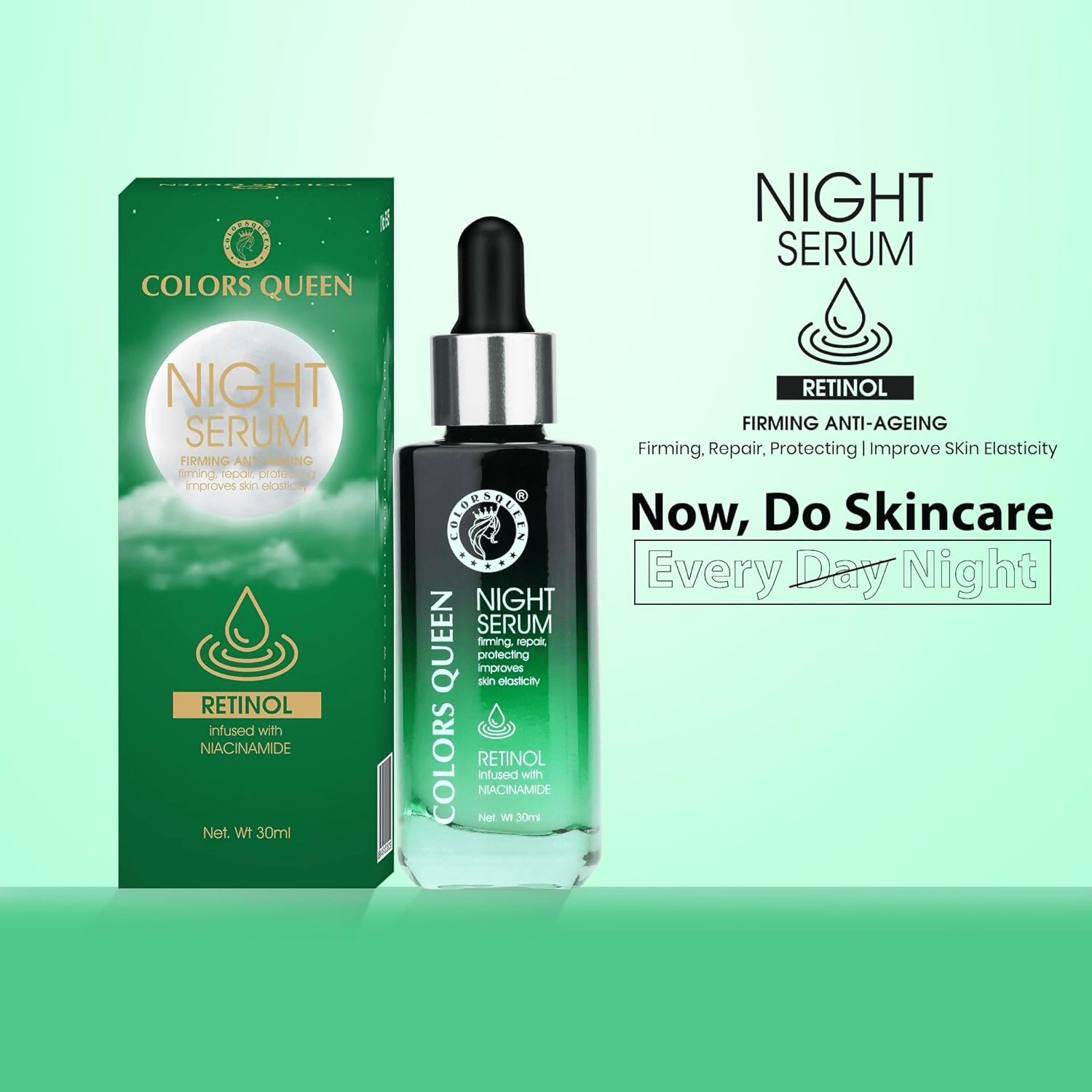 Colors Queen Retinol Night Serum Reduce Fine Lines & Wrinkle - Vamzn#