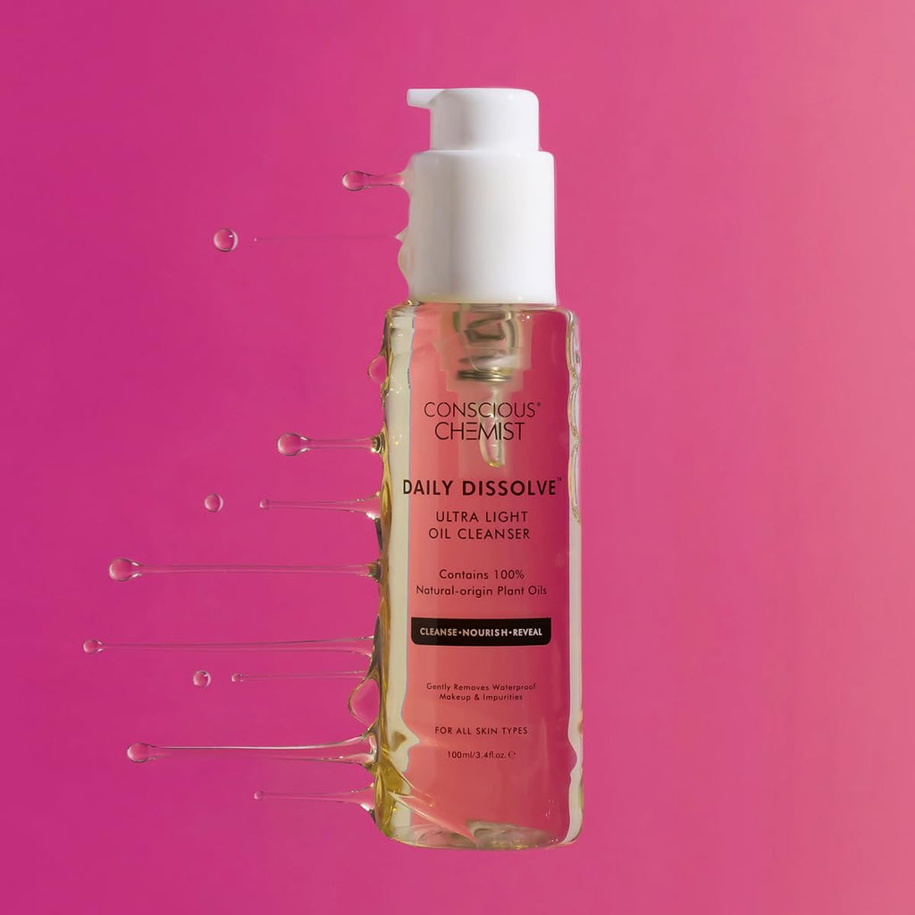Conscious Chemist® Ultra Light Oil Face Cleanser (100ml) With Olives | Removes Makeup, SPF And Impurities For Soft & Glowing Skin | 100% Natural Oils | Cruelty Free - Vamzn#