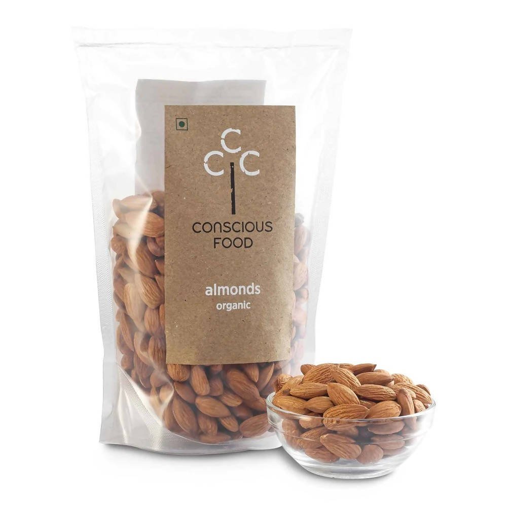Conscious Food Organic Almonds (Badaam) - Vamzn#
