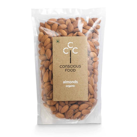 Conscious Food Organic Almonds (Badaam) - Vamzn#