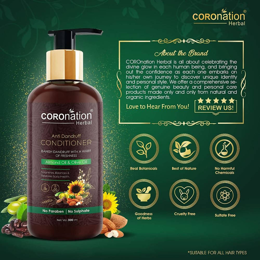 Coronation Herbal Anti Dandruff Hair Conditioner - Vamzn#