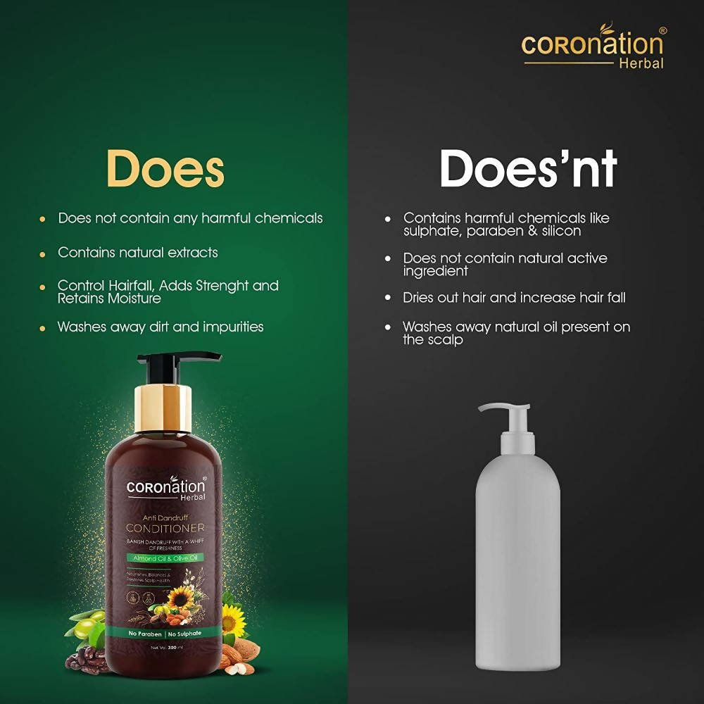 Coronation Herbal Anti Dandruff Hair Conditioner - Vamzn#