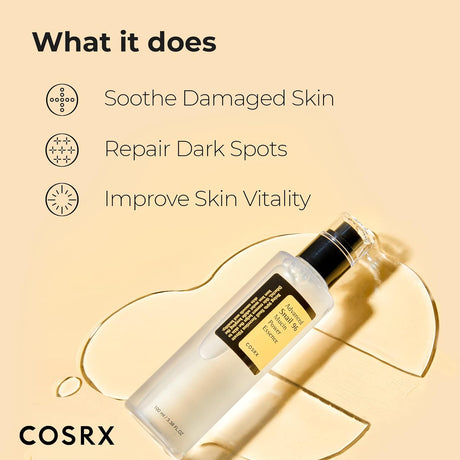 COSRX Snail Mucin 96% Power Repairing Essence 3.38 fl.oz 100ml, Hydrating Serum for Face with Snail Secretion Filtrate for Dull Skin & Fine Lines, Korean Skin Care - Vamzn#