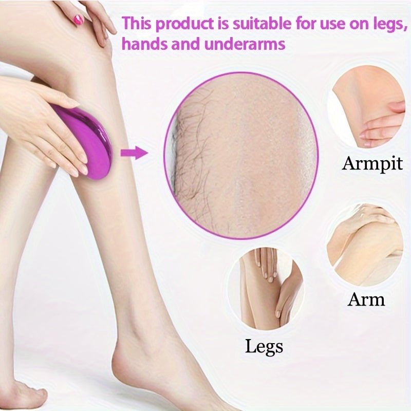 Crystal Hair Removal Eraser - Gentle Painless Depilation, Reusable & Easy to Clean - Ideal for Hotel/Commercial Use - Vamzn#