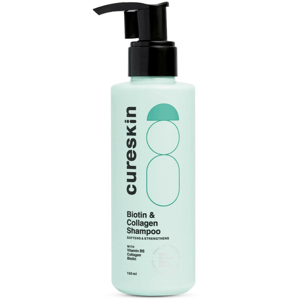 Cureskin Biotin & Collagen Vitamin B5 Glycolipids Shampoo: Strengthen Hair, Reduce Hairfall & Repair Damage - Vamzn#