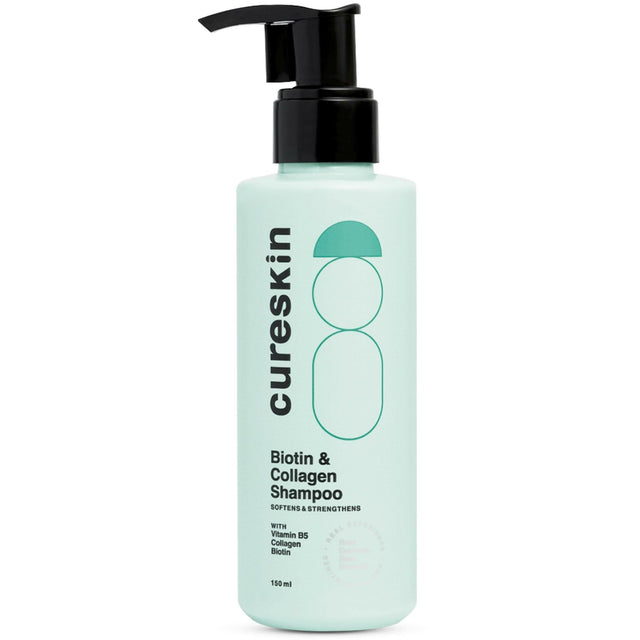 Cureskin Biotin & Collagen Vitamin B5 Glycolipids Shampoo: Strengthen Hair, Reduce Hairfall & Repair Damage - Vamzn#