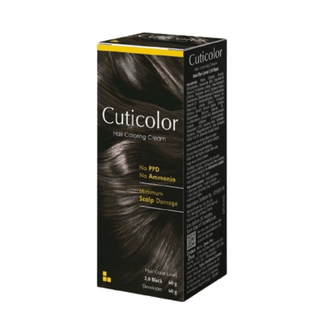 Cuticolor Hair Color Cream - Black - Vamzn#