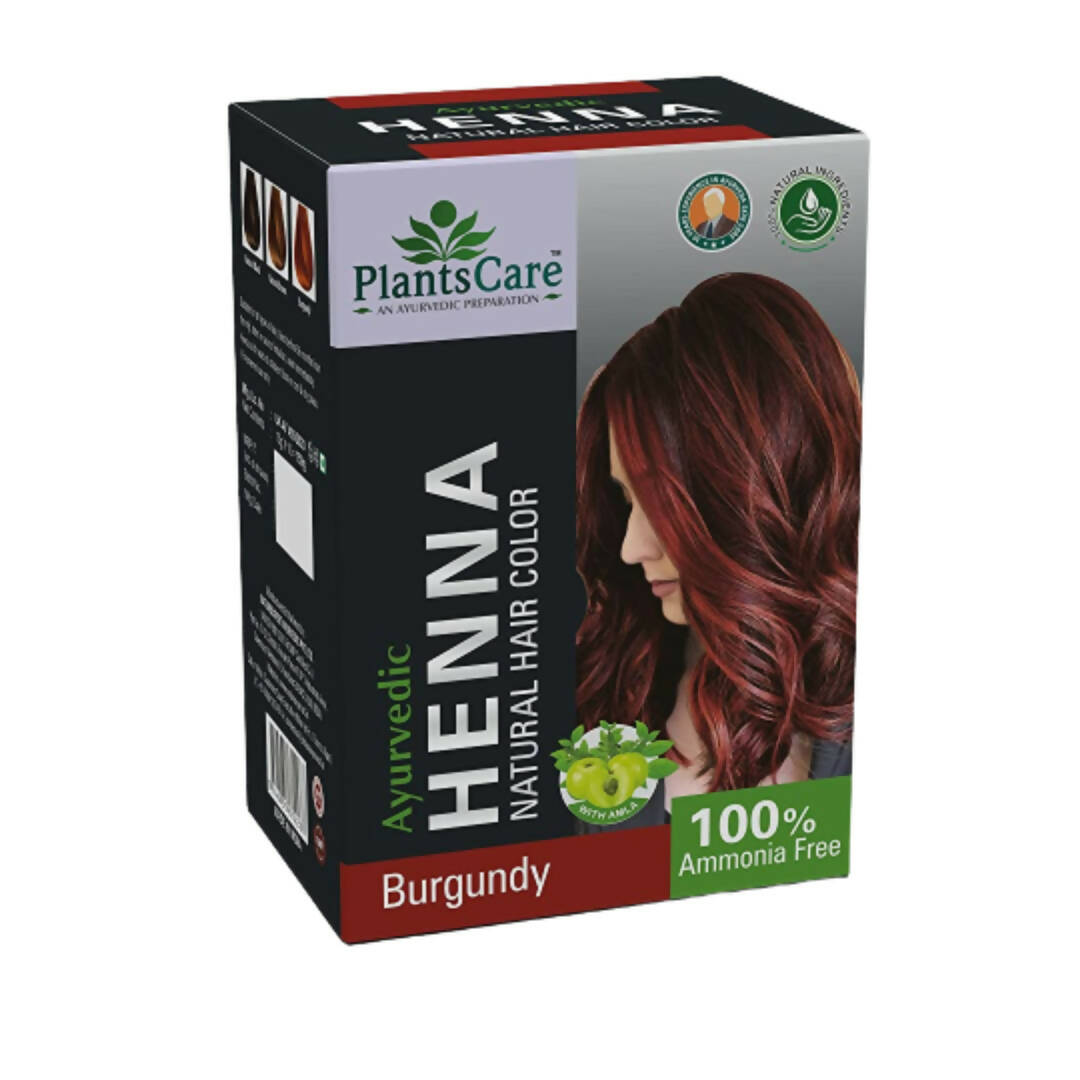 Plants Care Ayurvedic Henna Natural Hair Color Burgundy