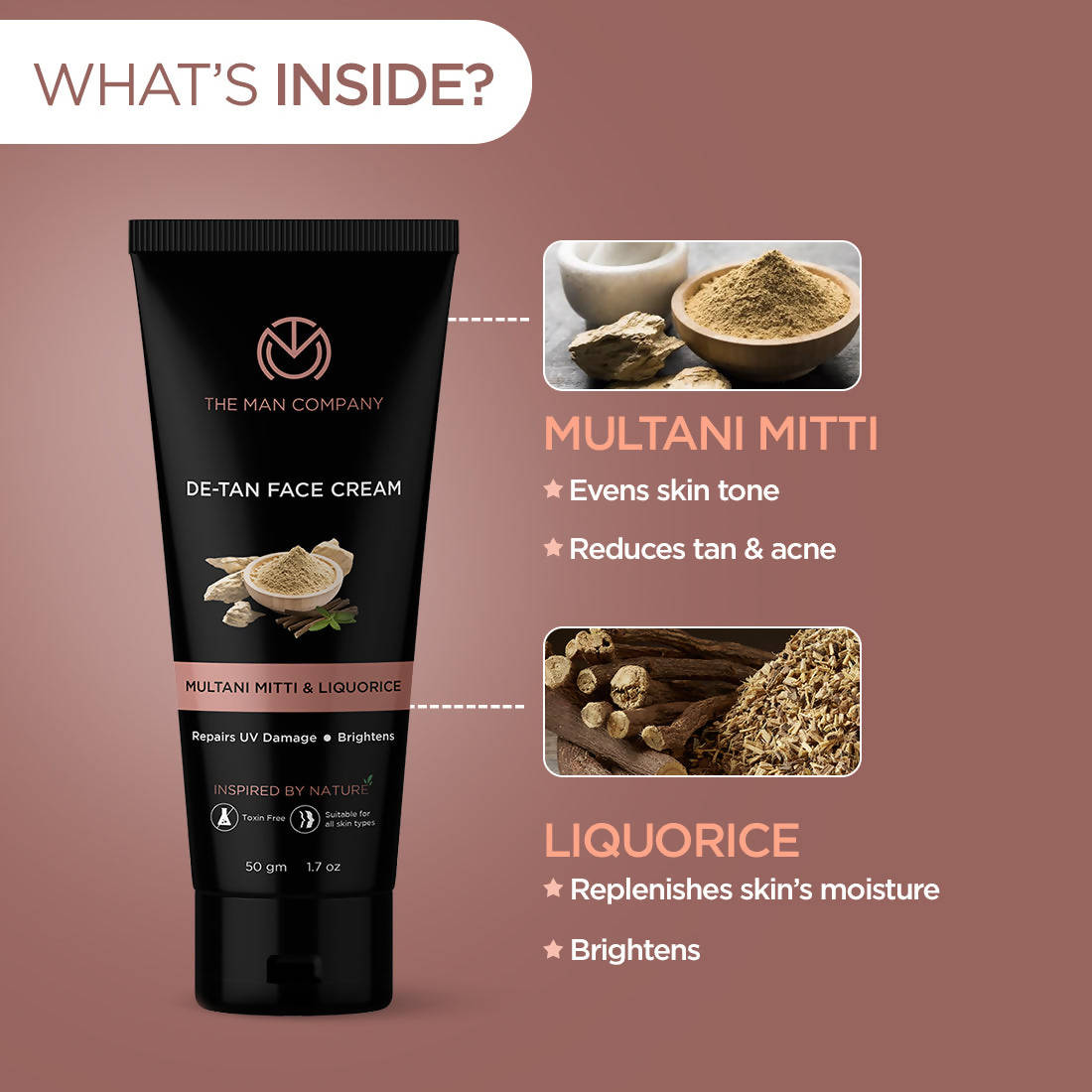 The Man Company De-Tan Face Cream