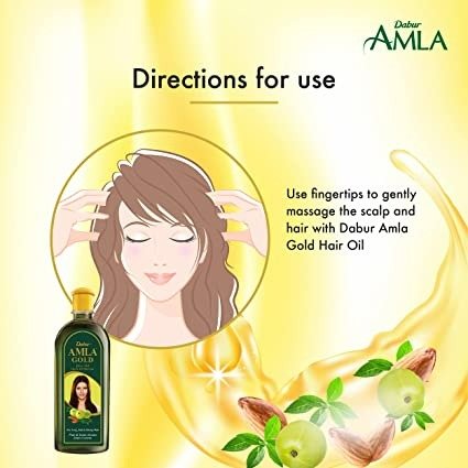 Dabur Amla Gold Hair Oil - Vamzn#