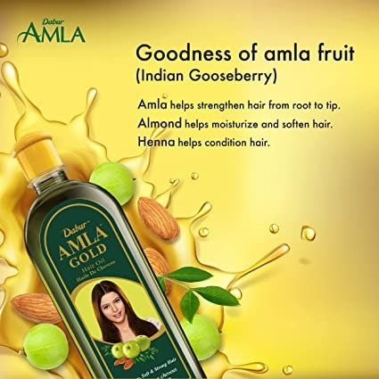 Dabur Amla Gold Hair Oil - Vamzn#