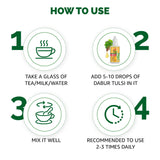 Dabur Tulsi Drops : 30ml (20ml + 10ml Free) | Contains Extracts of 5 Rare Tulsi | Boosts Immunity | Cough And Cold Relief | 100% Ayurvedic | Builds Respiratory Health - Vamzn#