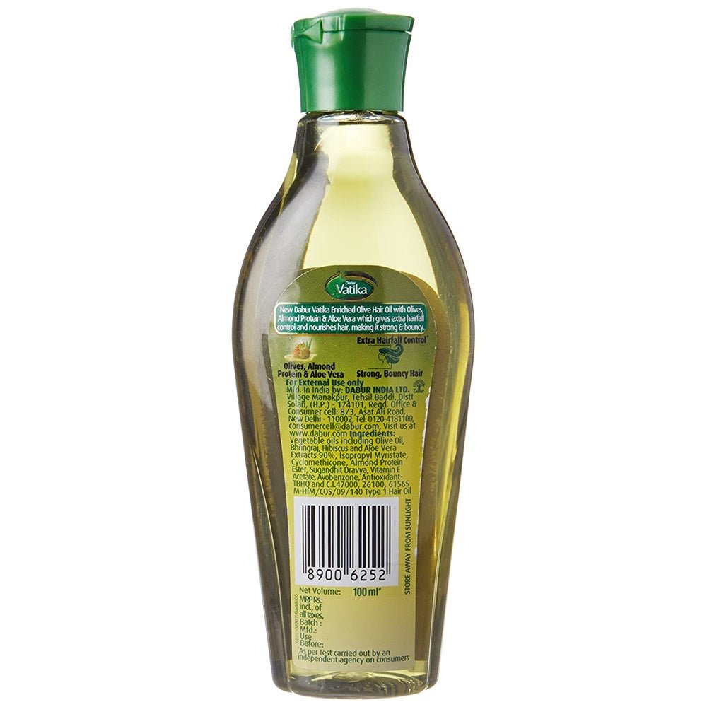 Dabur Vatika Enriched Olive Hair Oil for Healthy and Strong Hair - Vamzn#